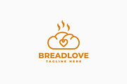 Bread Love Logo, a Branding & Logo Template by Zeer Graphic (Thumbnail 2 of 2)