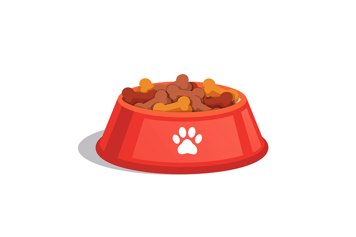 Dog Dry Food Bowl by Iconicbestiary  Creative Market