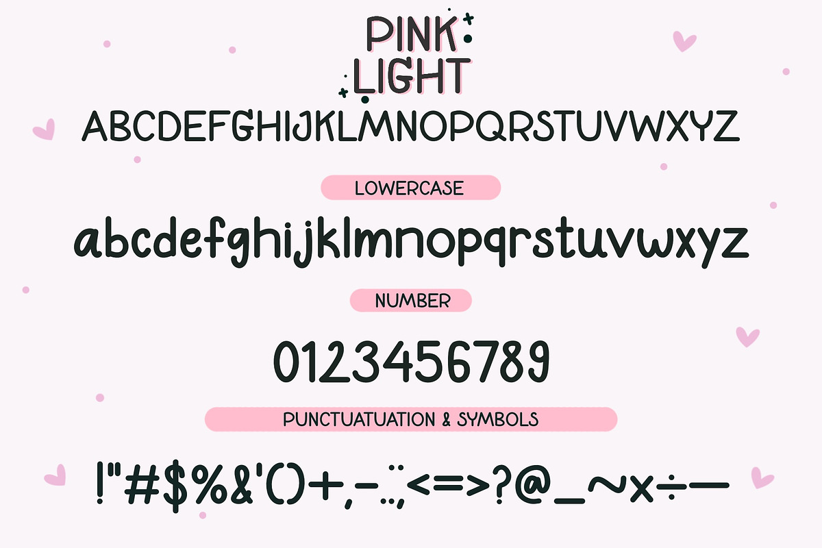 Pink Light Font, a Handwritten Font by MyFontsShop (Photo 5 of 6)