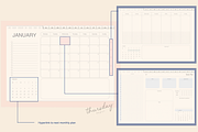 2025 digital planner with hyperlink, a Print Template by Thursdaypaper (Thumbnail 9 of 10)