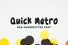 Quick Metro - Font