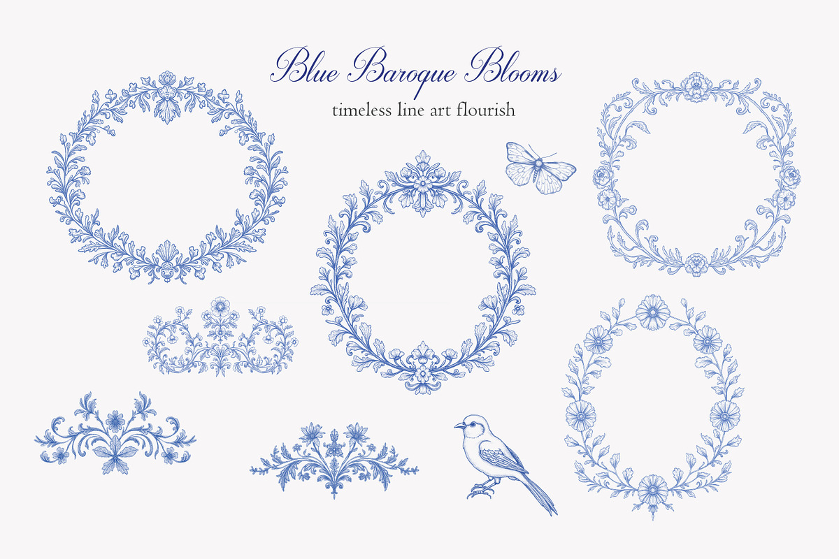 Vintage Floral Bundle, an Object Illustration by studioequinox (Photo 42 of 65)