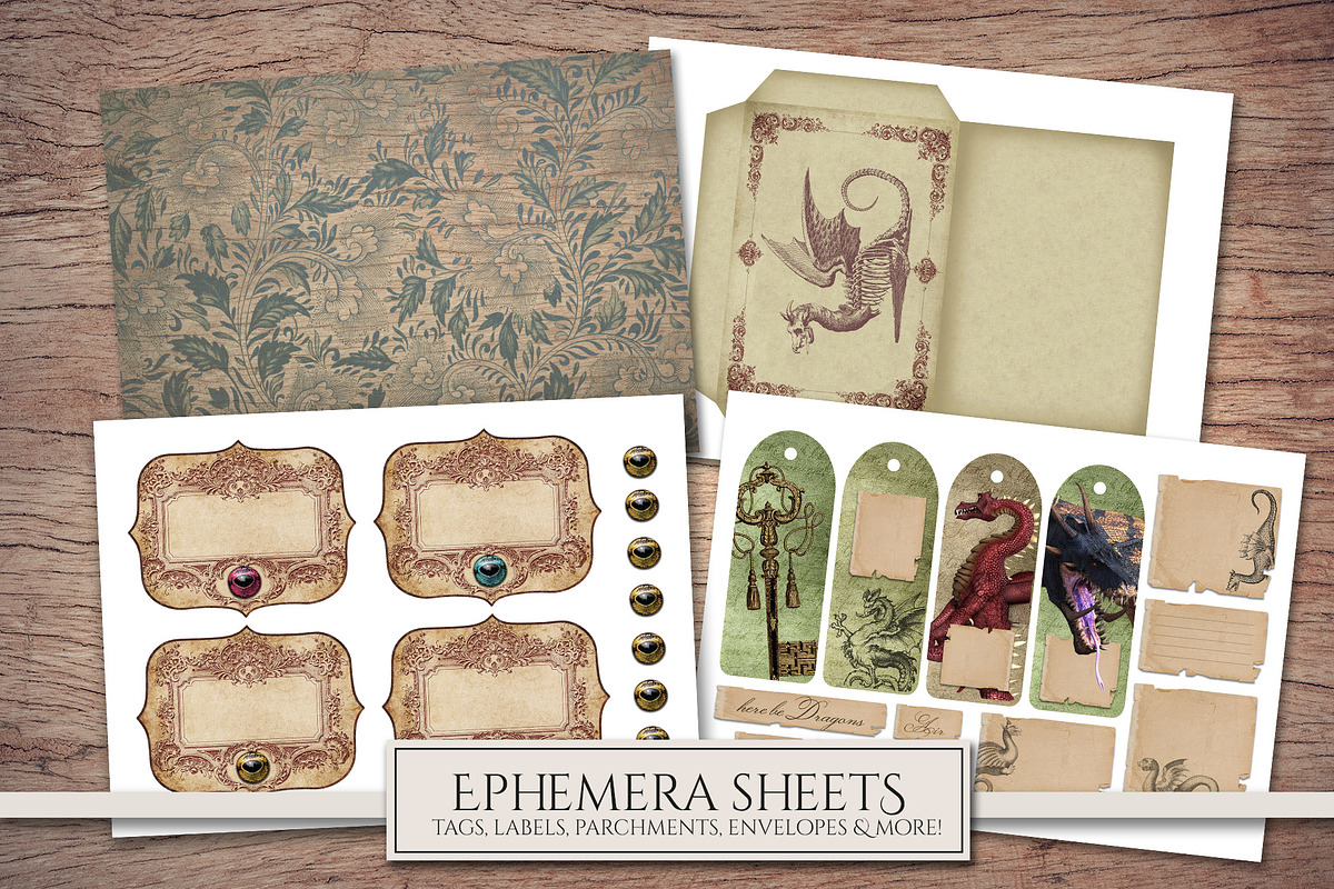 Dragon Scrapbooking Kit, an Illustration by Secret Helper (Photo 6 of 7)