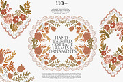 110+ hand painted frames corners, a Decorative Illustration by Patishop Art (Thumbnail 3 of 10)