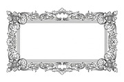 Vintage Rectangle Frame SVG Bundle, an Illustration by Designs_River (Thumbnail 25 of 31)