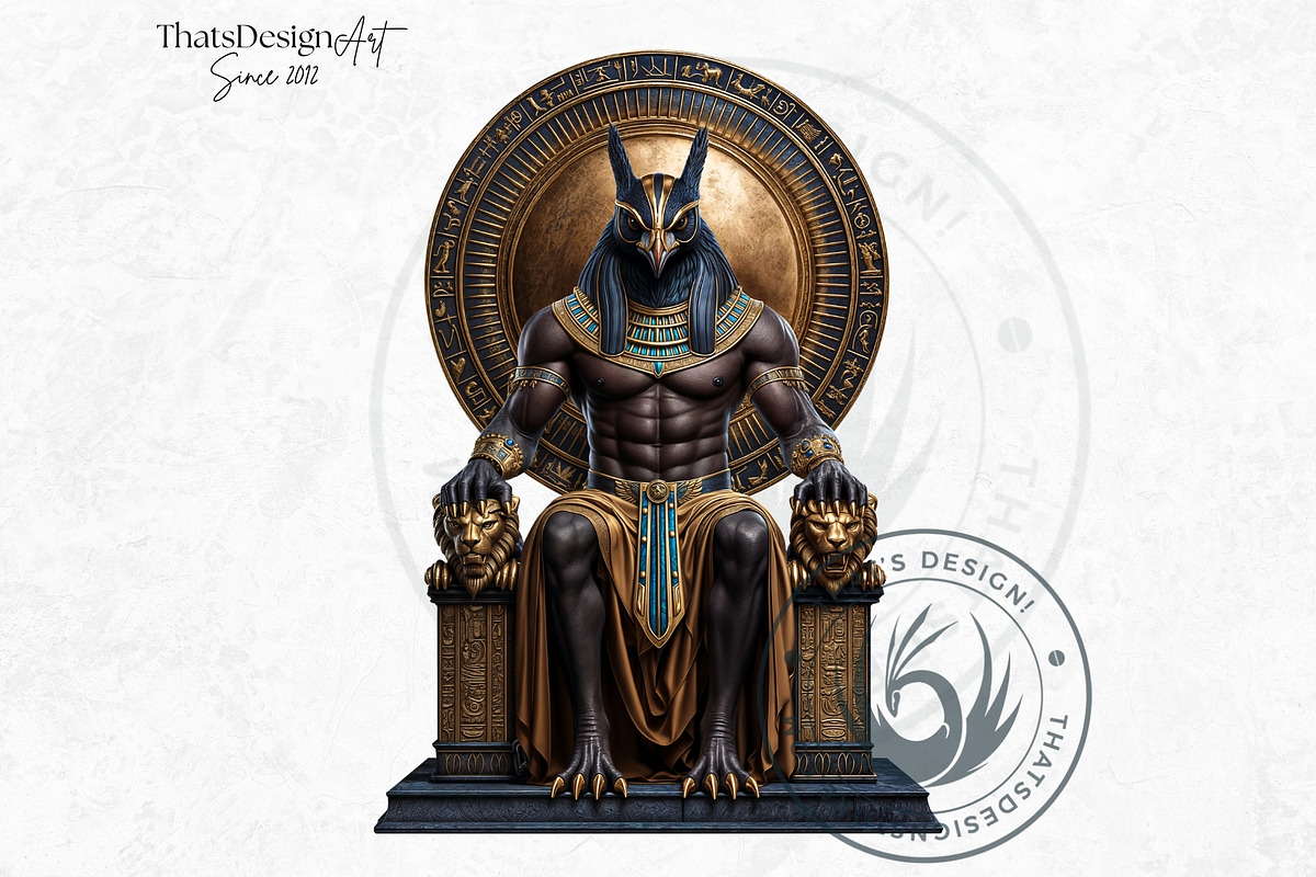 Ra Egyptian God clipart Set, a Person Illustration by ThatsDesignArt (Photo 7 of 10)
