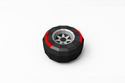 Formula 1 wheel - 3d papercraft, a Cars & Vehicle 3D Model by PAPER amaze (Thumbnail 7 of 8)