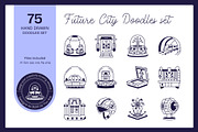 Future City Drawing Art, an Outline Icon by Vectors Market (Thumbnail 1 of 9)
