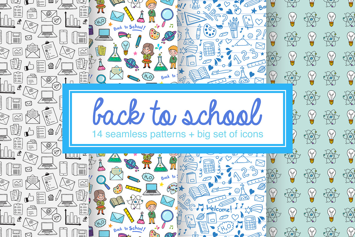 Back to school: vector set, an Education Illustration by natsa (Photo 1 of 5)