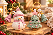 Snowman Christmas Tree Keychain STL, an Object 3D Model by Layerology (Thumbnail 3 of 3)