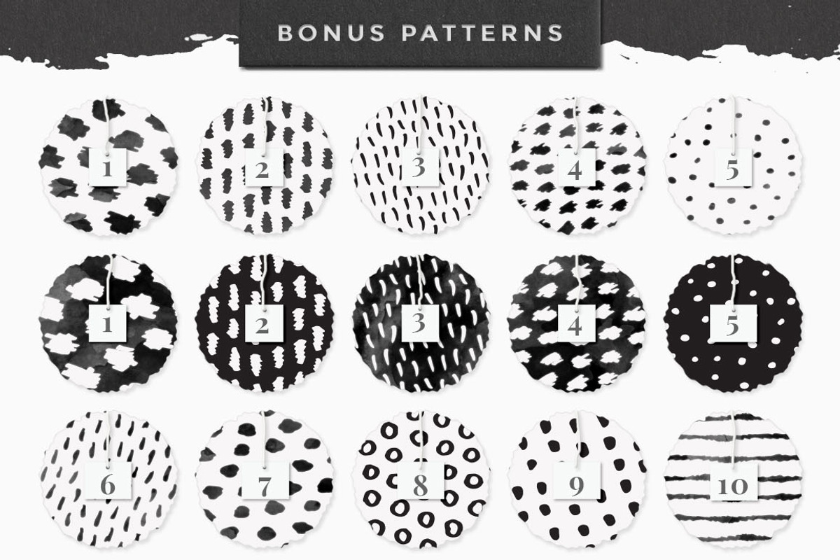 InkBox - 240 Inky Patterns + Extras!, a Pattern Graphic by Pink Coffie (Photo 8 of 8)