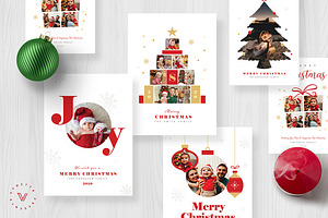 Christmas Photo Card / Holiday Card, a Card Template by Vynetta