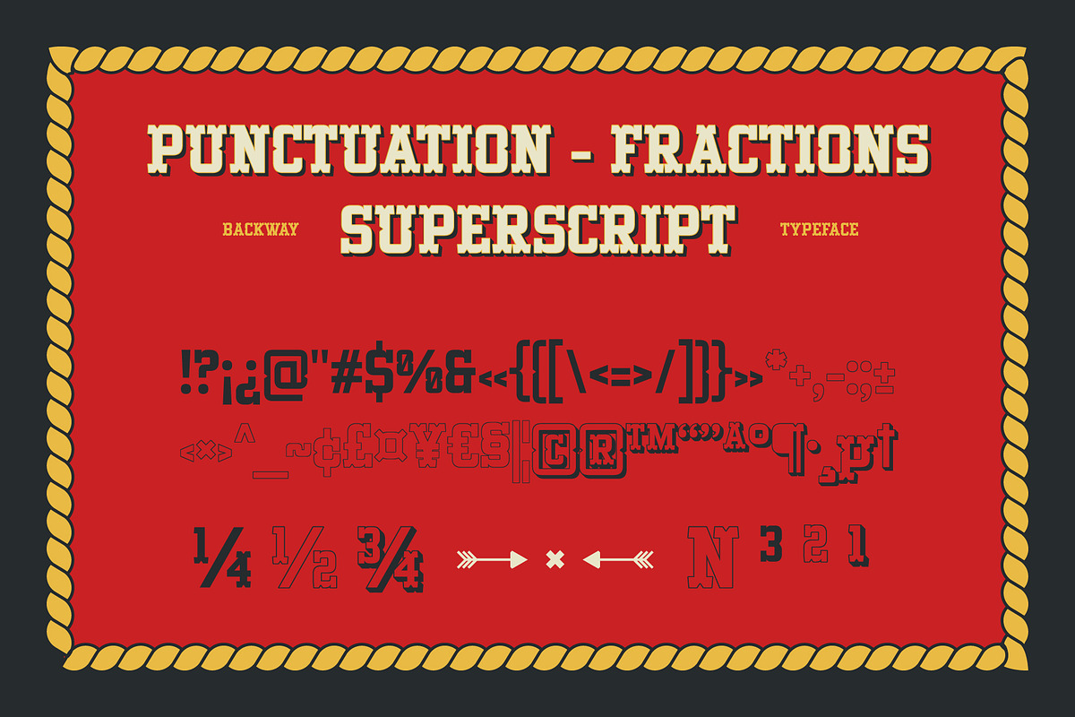 Backway – Extrude Western Slab Font, a Slab Serif Font by Drizy (Photo 5 of 10)
