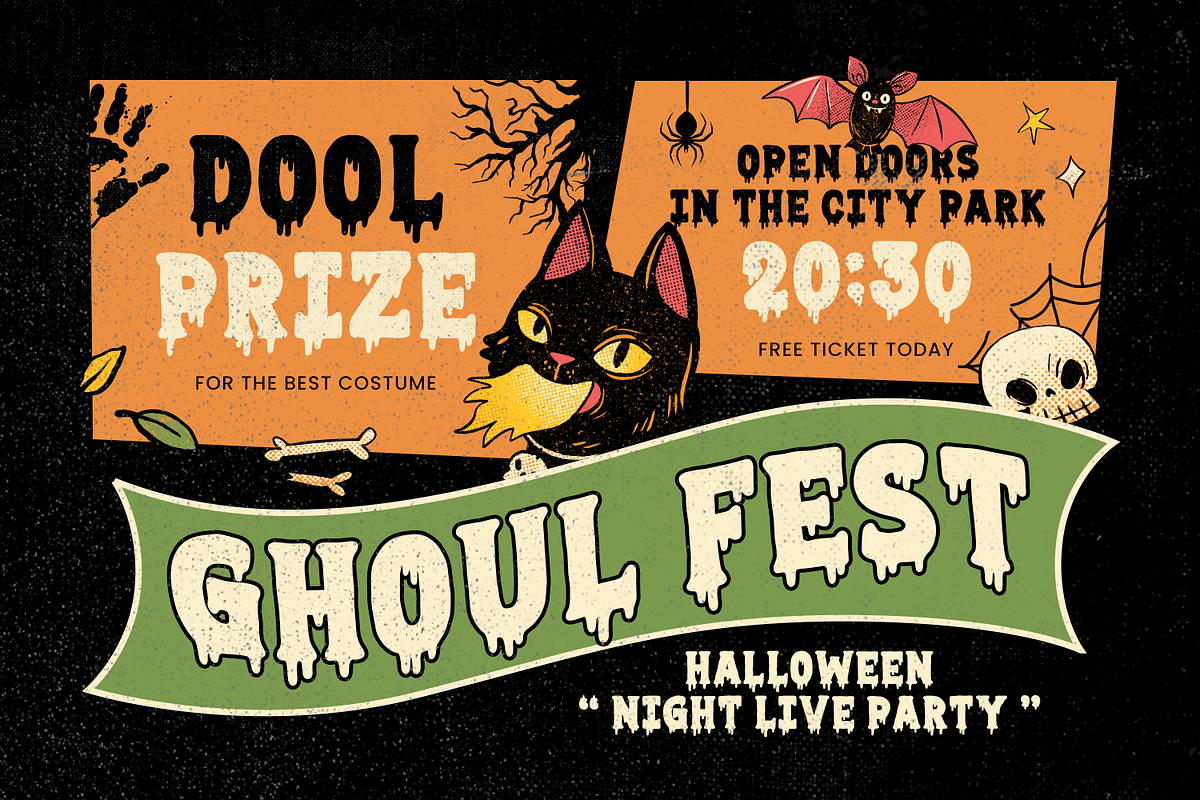 Halloween Screams - Halloween Font, a Handwritten Font by Umitype (Photo 3 of 8)