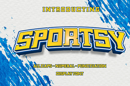SPORTSY - Sport Display Font, a Sans Serif Font by ENATIVE