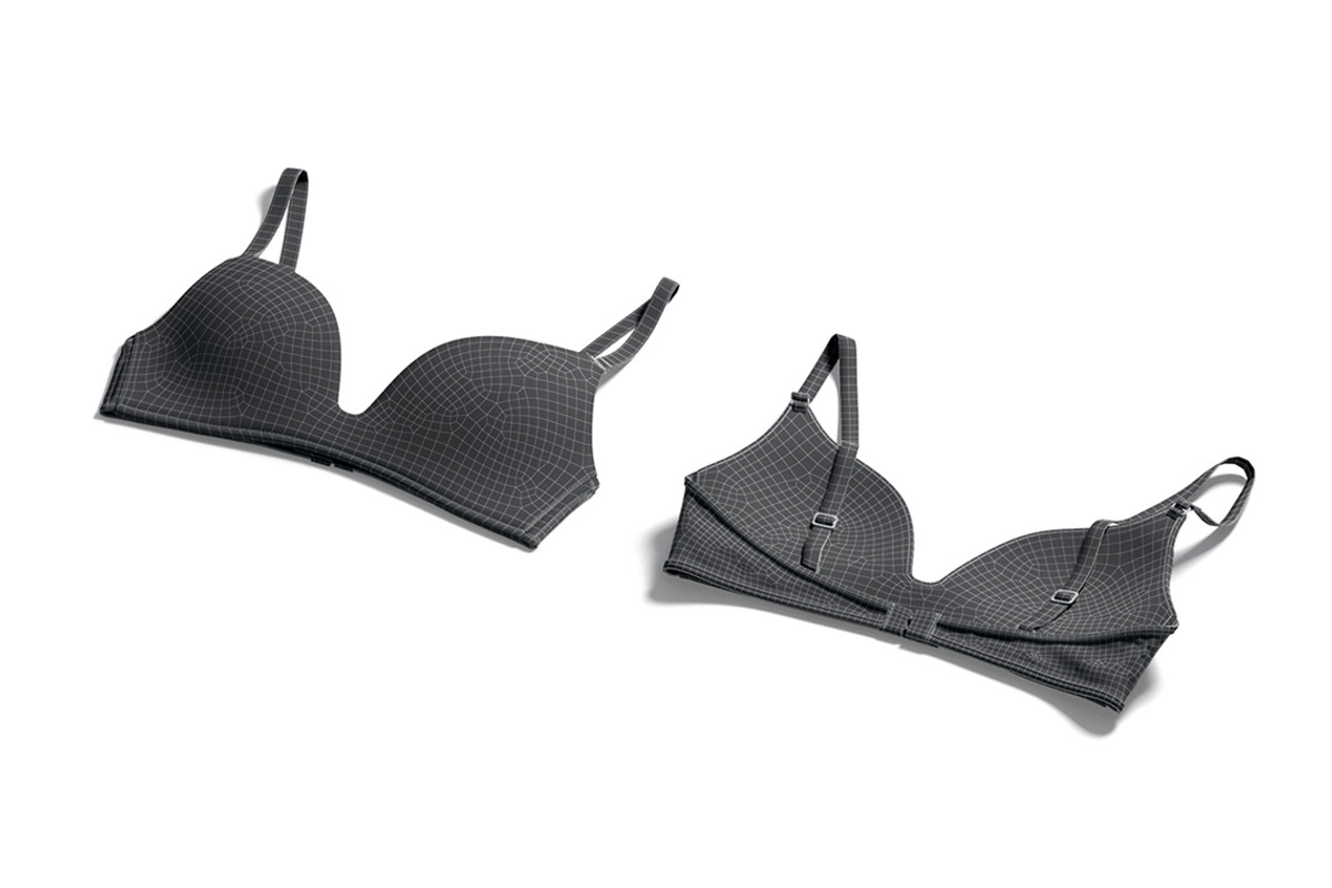 Women's Beige Pink Bra 3D Model, an Object 3D Model by rebrandy (Photo 6 of 8)