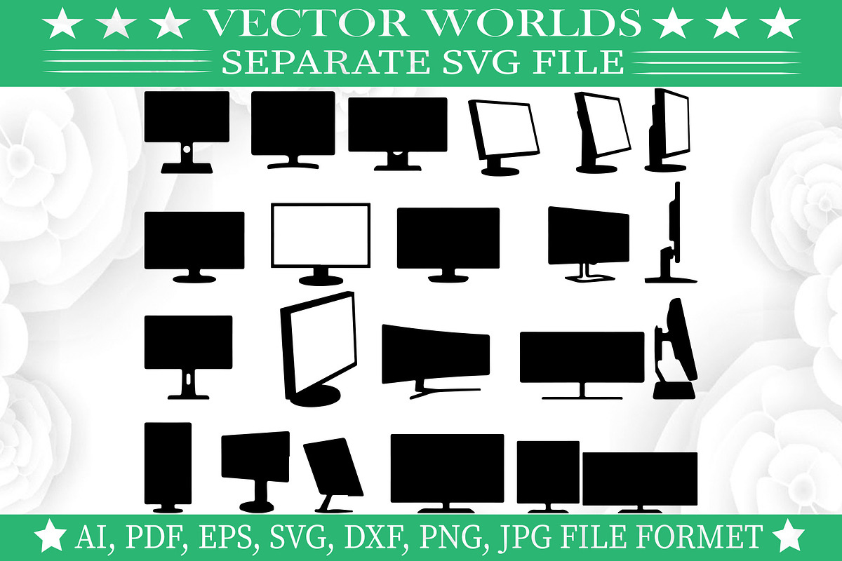 Monitors SVG, Monitors SVG, an Object Graphic by VectorWorlds