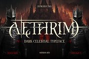 Aethrim - Dark Fantasy Serif, a Blackletter Font by Artisan Themes (Thumbnail 1 of 12)