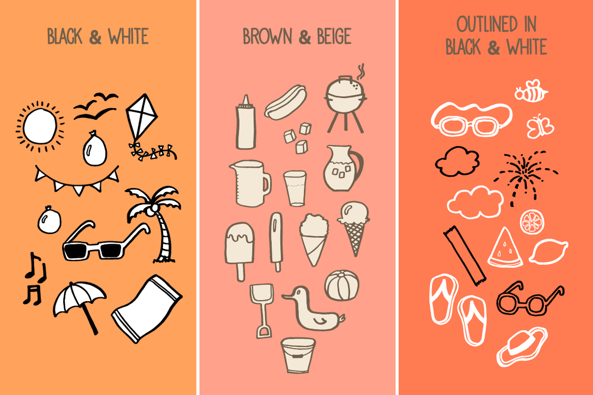 Things in Summer - 48 Vectors, a Food Illustration by Little Pixel Shop (Photo 5 of 5)