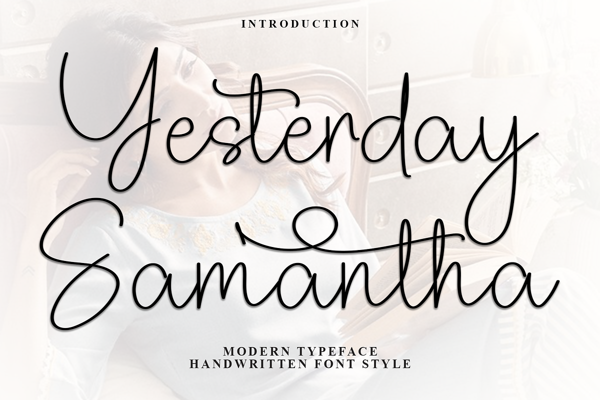 Yesterday Samantha, a Handwritten Font by FreshTypeINK (Photo 1 of 8)