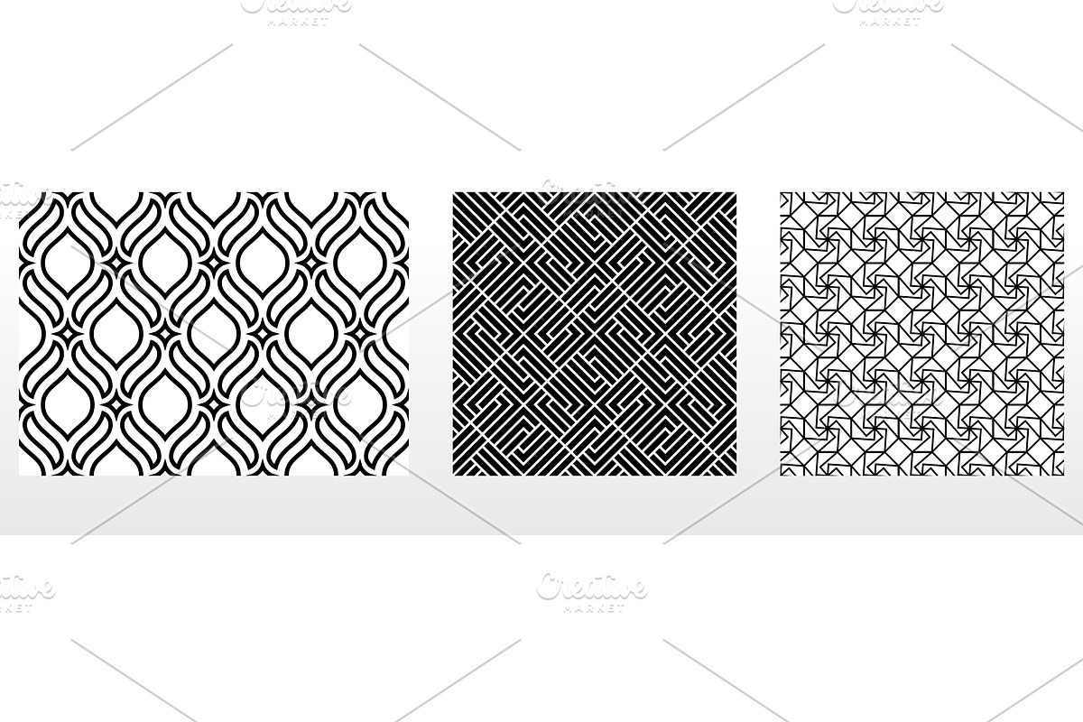 Geometric set of patterns, a Pattern Graphic by RODINA (Photo 1 of 3)