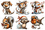 Playful Christmas Clipart, an Illustration by Craft Nest (Thumbnail 7 of 7)