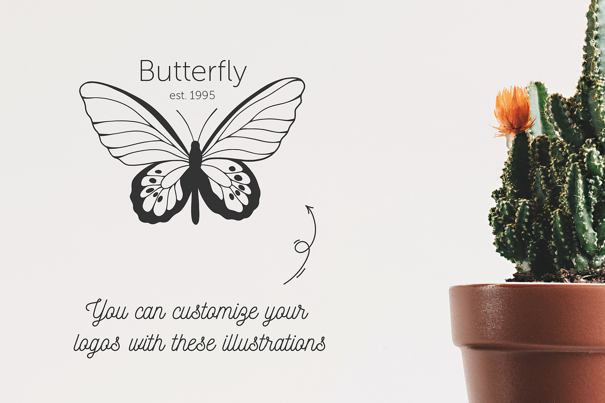 Butterfly | Vector illustrations, an Object Illustration by Wander Designs (Photo 2 of 7)