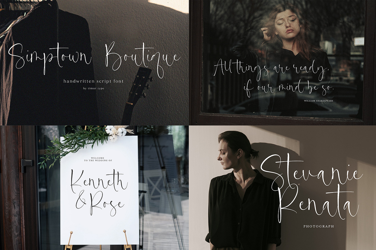 Elegant Script Font Bundle, a Script Font by Timurtype (Photo 4 of 10)