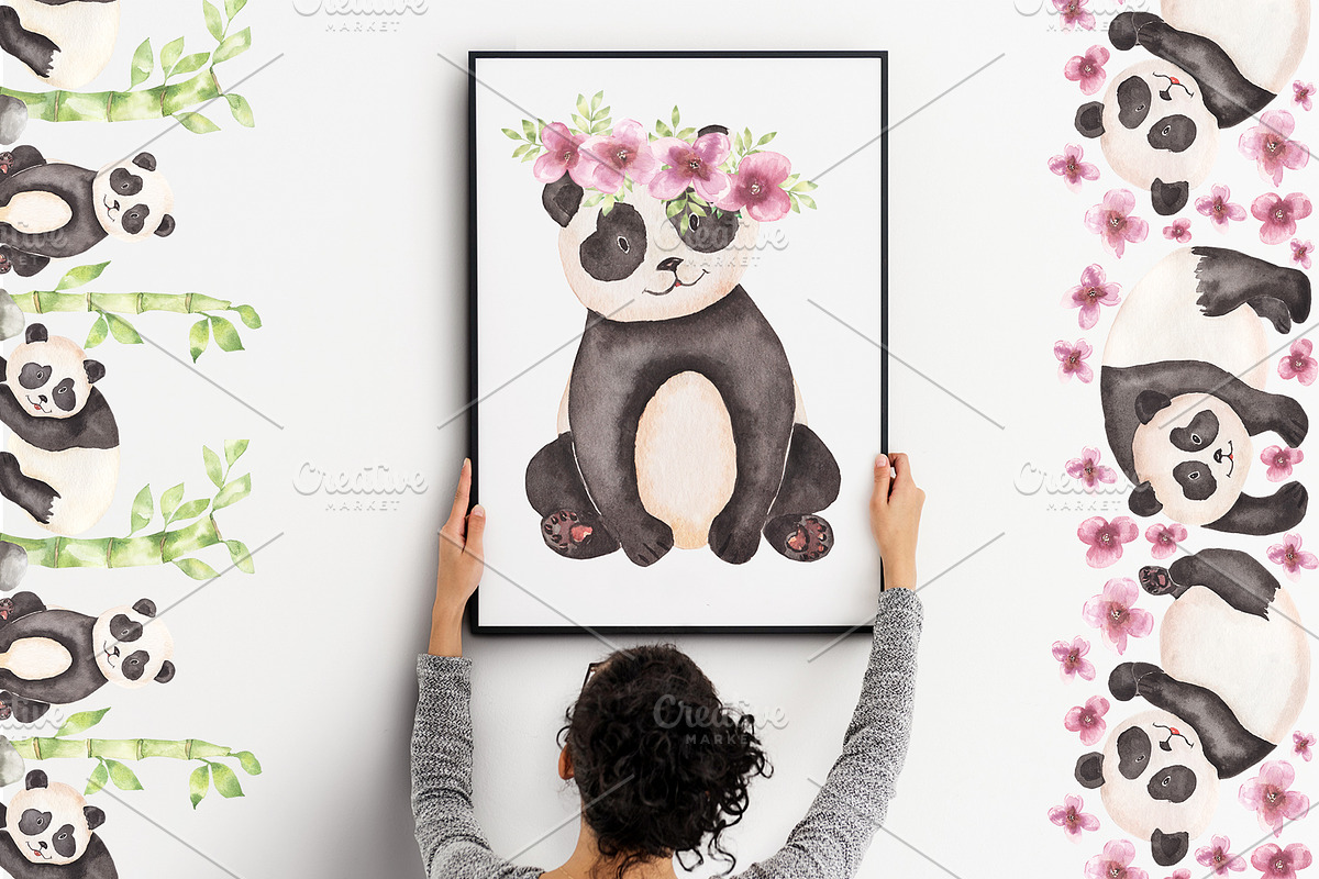 Panda Garden, an Animal Illustration by MayaNavits (Photo 18 of 19)