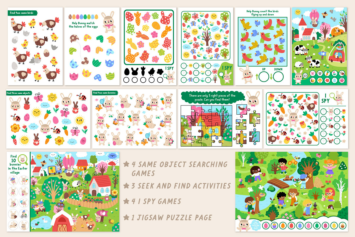 Easter village games and activities, an Education Illustration by Lexi Claus (Photo 5 of 15)