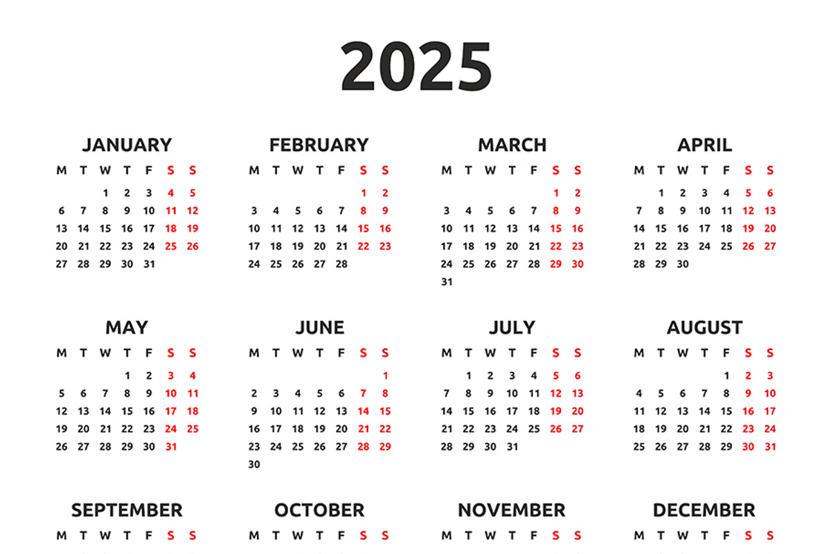 Calendar 2025, 2026 and 2032, a Graphic by Volyk (Photo 7 of 7)