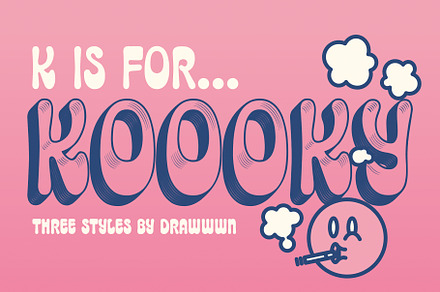Koooky | retro font