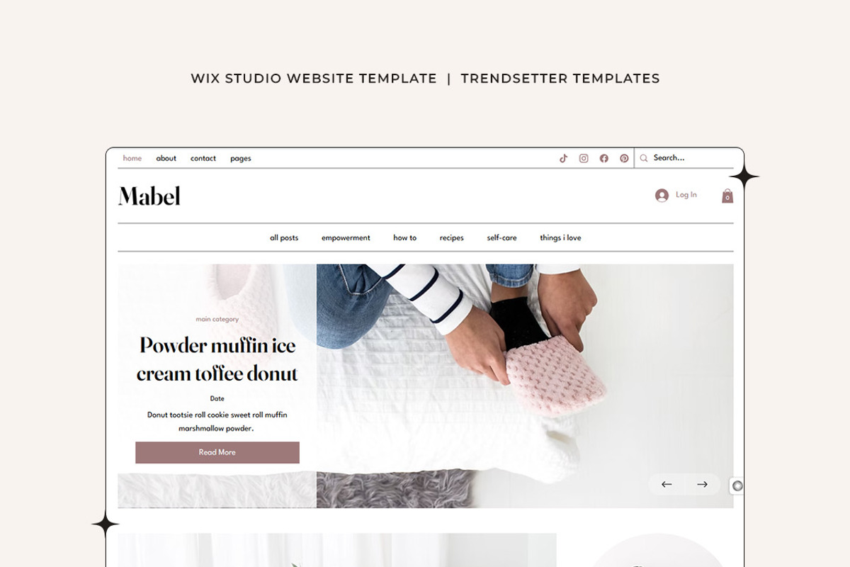 Mabel Wix Studio Website Template, a Wix Template by Girl Boss From Home (Photo 1 of 6)