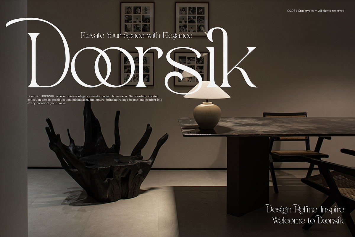 Evoxsy | Elegant Serif, a Serif Font by gracetype_studio (Photo 3 of 12)