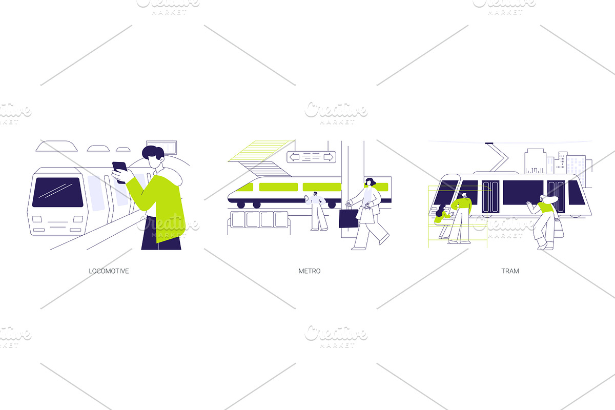 Railborne Evs abstract concept, an Illustration by Visual Generation