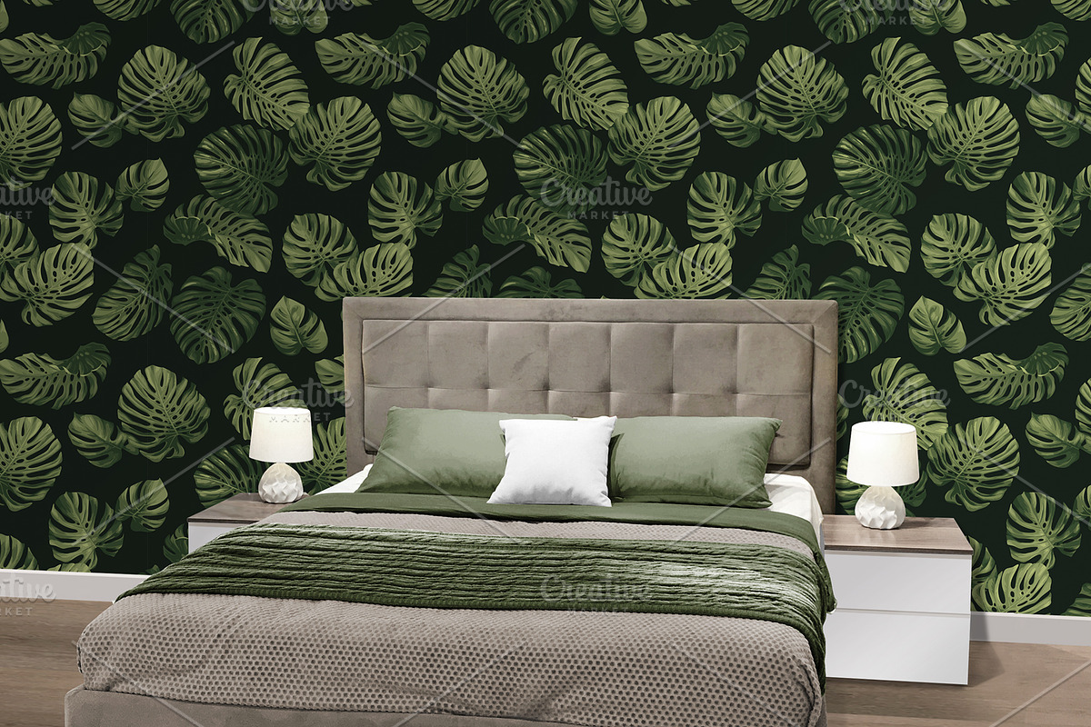 Tropical design. Monstera leaves., a Pattern Graphic by Anna Smirnova (Photo 10 of 11)