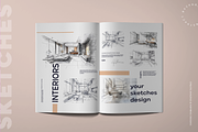 Hand-Drawn Interior Design Sketches, an Architecture Photo by Lumeno (Thumbnail 5 of 5)