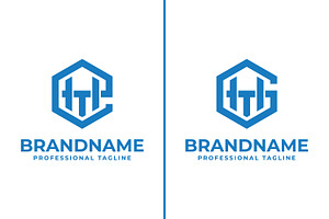 Letters EHT and GHT Hexagon Logo, a Branding & Logo Template by Pray Art Design Studio