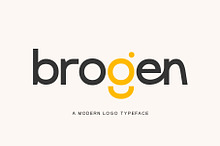 Brogen | Modern Logo Typeface