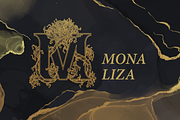 Vintage Floral Monogram, a Font by figuree studio (Thumbnail 4 of 8)