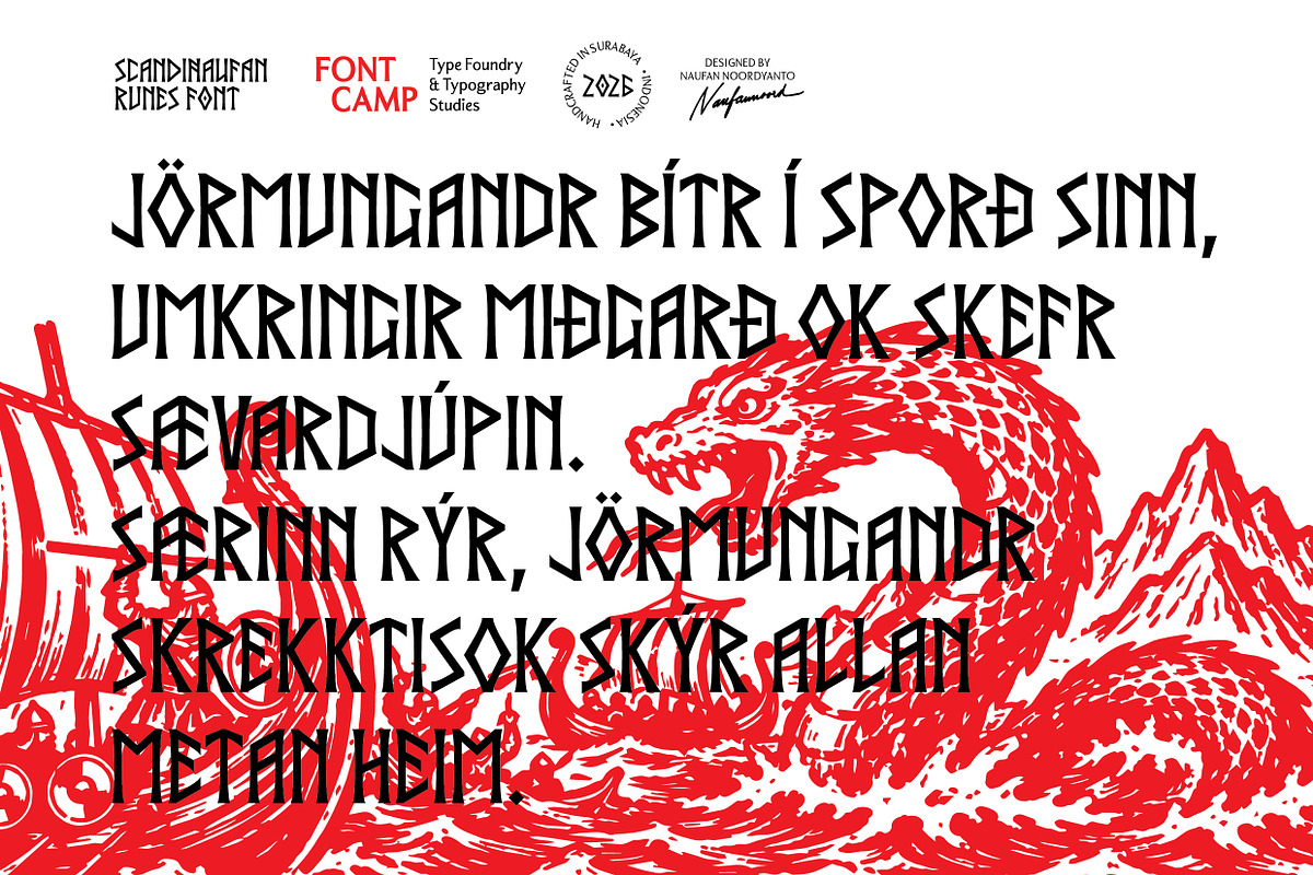 Scandinaufan Runes Font, a Serif Font by Fontcamp Type Foundry (Photo 8 of 16)