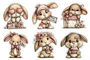 Baby Bunny Easter Clipart PNG, an Illustration by Daily.Designs (Thumbnail 5 of 8)