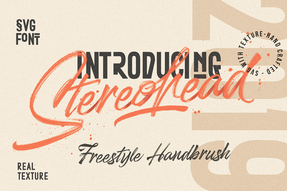 Stereohead Brush Font SVG, a Script Font by Dirtyline Studio (Photo 11 of 11)
