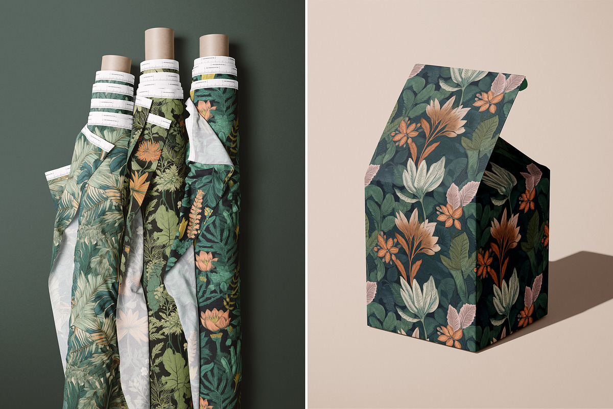 Jungle Set of 9 Seamless Patterns