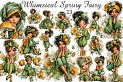 Whimsical Spring Fairy Clipart Png, an Illustration by Craft Nest (Thumbnail 1 of 10)