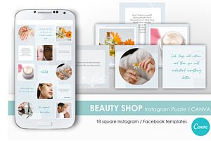 BEAUTY SHOP Instagram Puzzle / CANVA