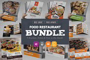 Food Menu Restaurant Brochure Bundle, a Brochure Template by Miyaji75 (Thumbnail 1 of 12)