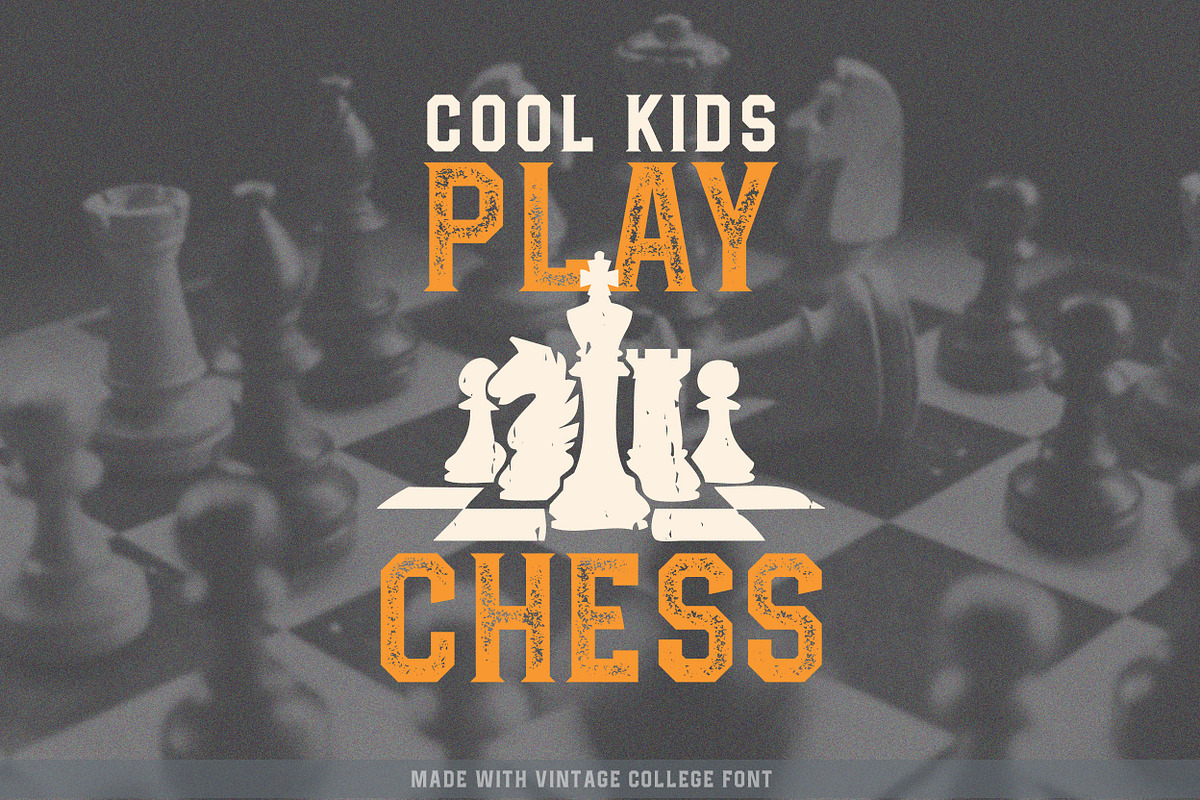 Vintage College Font, a Font by GlitzyGrapix (Photo 5 of 10)
