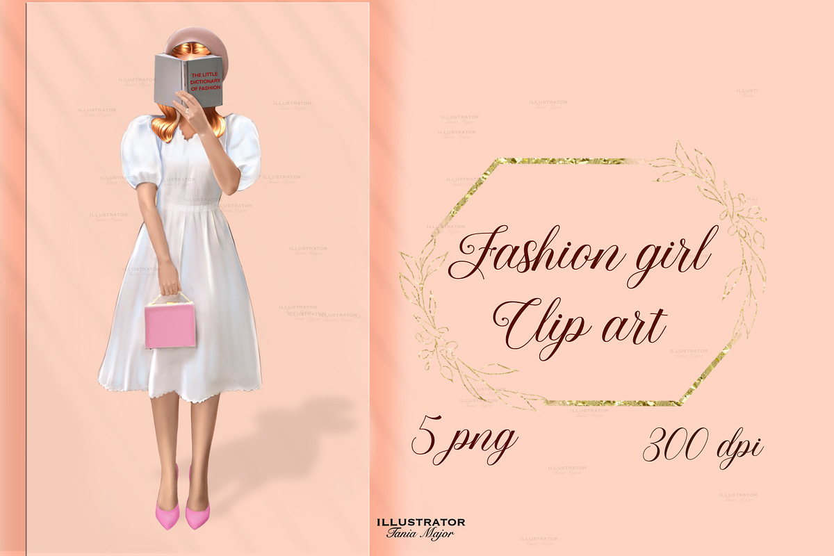 Fashionable women clipart, an Illustration by MajorArtTm (Photo 1 of 5)