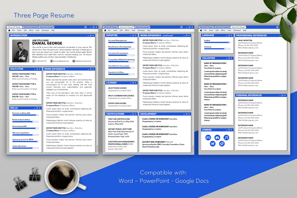 ATS Resume CV Word & Google Docs 31, a Resume Template by MrCam Template Resume|CV (Photo 4 of 8)